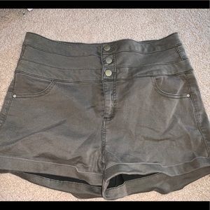high waisted jean shorts